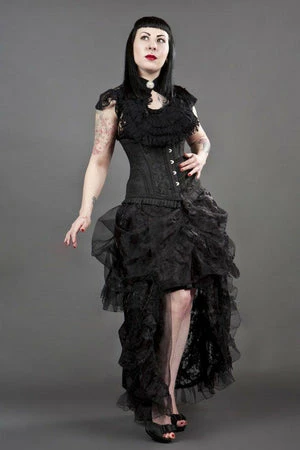 Burleska Petra Long Line Steel Boned Underbust Corset In Scroll Brocade 6 Burleska Petra Long Line Steel Boned Underbust Corset In Scroll Brocade - Image 4