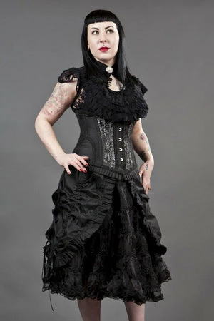 Burleska Petra Long Line Steel Boned Underbust Corset In Scroll Brocade 7 Burleska Petra Long Line Steel Boned Underbust Corset In Scroll Brocade - Image 5