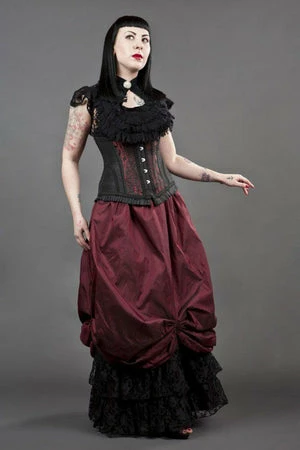 Burleska Petra Long Line Steel Boned Underbust Corset In Scroll Brocade 9 Burleska Petra Long Line Steel Boned Underbust Corset In Scroll Brocade - Image 7