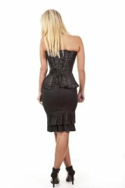 Burleska Petra Zip Long Line Overbust Burlesque Corset In King Brocade -Burleska shop petra zip long line overbust burlesque corset in king brocade burleska 16 300x