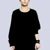 Long Clothing Plain Black Long Sleeve T-Shirt -Burleska shop plain black long sleeve t shirt long clothing 300x