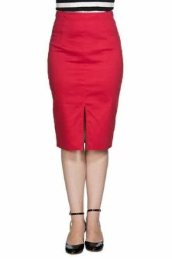 Banned Plain Pencil Skirt -Burleska shop plain pencil skirt banned 2 300x