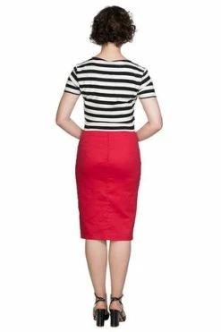 Banned Plain Pencil Skirt -Burleska shop plain pencil skirt banned 3 300x