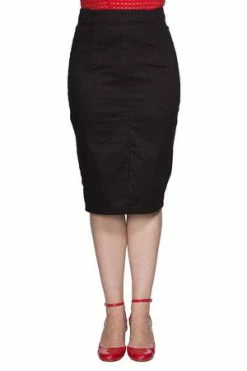 Banned Plain Pencil Skirt -Burleska shop plain pencil skirt banned 4 300x