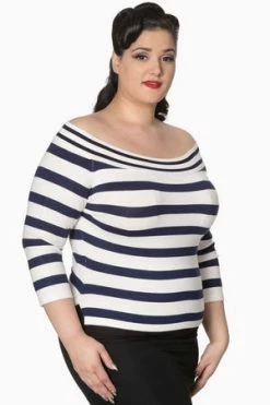 Banned Plus Size Ahoi Top -Burleska shop plus size ahoi top banned 5 300x