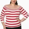 Banned Plus Size Ahoi Top -Burleska shop plus size ahoi top banned 300x
