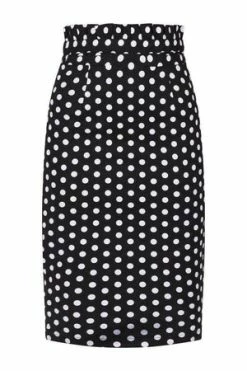 Banned Polka Frill Pencil Skirt -Burleska shop polka frill pencil skirt banned 5 300x