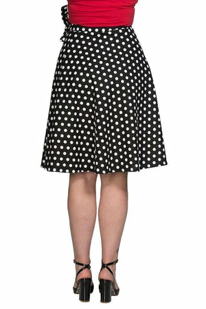 Banned Polka Mix Wrap Skirt 4 Banned Polka Mix Wrap Skirt - Image 2