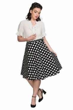 Banned Polka Mix Wrap Skirt 10 Banned Polka Mix Wrap Skirt -Burleska shop polka mix wrap skirt banned 4 300x