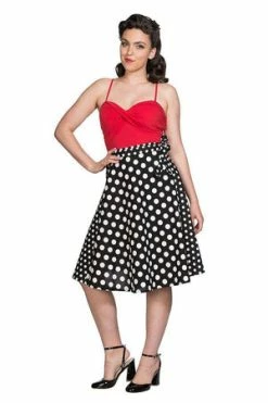 Banned Polka Mix Wrap Skirt 11 Banned Polka Mix Wrap Skirt -Burleska shop polka mix wrap skirt banned 5 300x