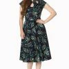Banned Proud Peacock Cut Out Dress -Burleska shop proud peacock cut out dress banned 300x