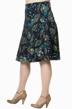Banned Proud Peacock Plus Size Skirt 7 Banned Proud Peacock Plus Size Skirt -Burleska shop proud peacock plus size skirt banned 3 300x