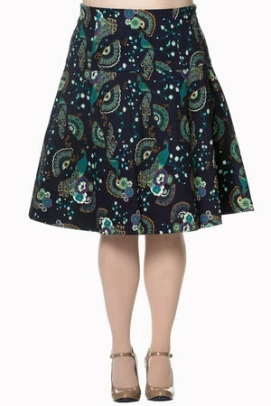 Banned Proud Peacock Plus Size Skirt 3 Banned Proud Peacock Plus Size Skirt