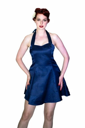 Dr Faust Raw Silk Blue Mini Dress - Willow 3 Dr Faust Raw Silk Blue Mini Dress - Willow