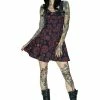 Dr Faust Red Magical Spell Black Mini Dress - Daisy -Burleska shop red magical spell black mini dress daisy dr faust 300x