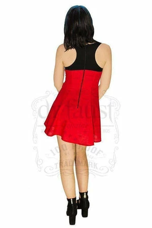 Dr Faust Red Mini Dress - Quinzel 4 Dr Faust Red Mini Dress - Quinzel - Image 2