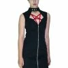 Dr Faust Red Pentagram Black Mini Dress - Francie 2 Dr Faust Red Pentagram Black Mini Dress - Francie -Burleska shop red pentagram black mini dress francie dr faust 300x