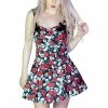 Dr Faust Red Roses And Skulls Mini Dress - Kora 2 Dr Faust Red Roses And Skulls Mini Dress - Kora -Burleska shop red roses and skulls mini dress kora dr faust 300x