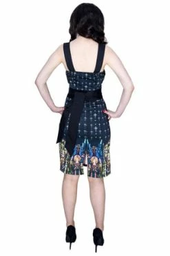 Dr Faust Religion Pencil Jesus Black Midi Dress - Jade -Burleska shop religion pencil jesus black midi dress jade dr faust 5 300x