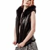 Queen Of Darkness Reversible Hooded Vest -Burleska shop reversible hooded vest queen of darkness 300x