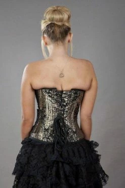 Burleska Rock Overbust Corset With Studs In King Brocade 11 Burleska Rock Overbust Corset With Studs In King Brocade -Burleska shop rock overbust corset with studs in king brocade burleska 5 300x