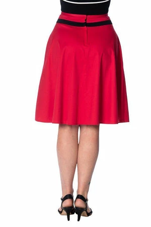 Banned Rockin Red Skirt 4 Banned Rockin Red Skirt - Image 2
