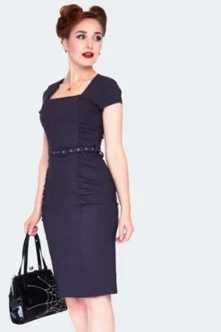 Voodoo Vixen Ruched Panels Bodycon Dress -Burleska shop ruched panels bodycon dress dra 9531 03.1370 300x