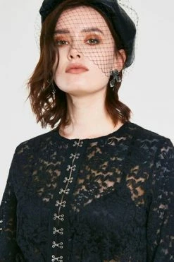 Jawbreaker Ruffling Feathers Lace Top -Burleska shop ruffling feathers lace top jawbreaker 5 300x