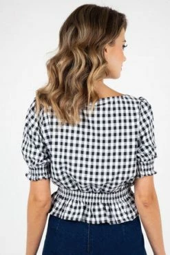 Voodoo Vixen Sadie Gingham Top -Burleska shop sadie gingham top voodoo vixen 7 300x