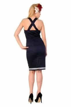 Banned Sailor Pencil Dress -Burleska shop sailor pencil dress banned 3 300x