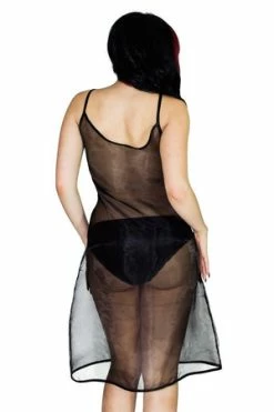 Dr Faust Scoop Neck Pink Sheer Mini Dress - Summer -Burleska shop scoop neck black sheer mini dress summer dr faust 2 300x