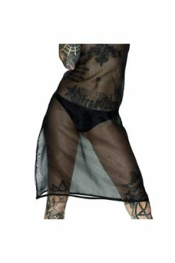 Dr Faust Scoop Neck Pink Sheer Mini Dress - Summer -Burleska shop scoop neck black sheer mini dress summer dr faust 6 300x