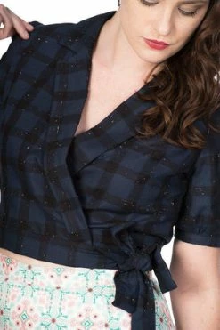 Banned Seaside Picnic Wrap Blouse -Burleska shop seaside picnic wrap blouse banned 4 300x