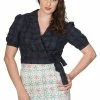 Banned Seaside Picnic Wrap Blouse