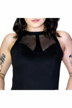 Dr Faust See-through Lace Net Black Mini Dress - Raelyn 7 Dr Faust See-through Lace Net Black Mini Dress - Raelyn -Burleska shop see through lace net black mini dress raelyn dr faust 3 300x