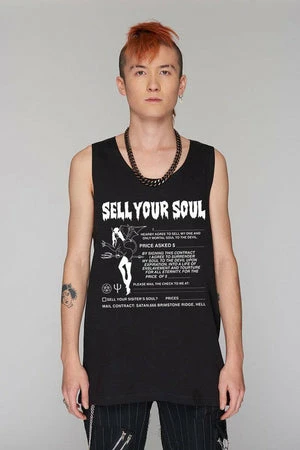 Long Clothing Sell Your Soul Vest - Unisex 3 Long Clothing Sell Your Soul Vest - Unisex