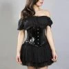 Burleska Sexy Waspie Waist Cincher Corset In PVC