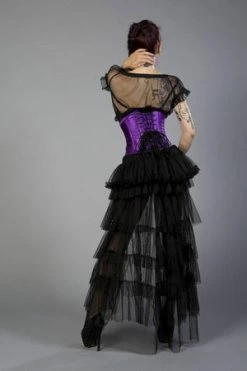 Burleska Sexy Waspie Waist Cincher Corset In Satin -Burleska shop sexy waspie waist cincher corset in satin burleska 3 300x