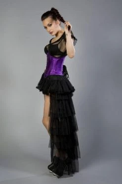 Burleska Sexy Waspie Waist Cincher Corset In Satin -Burleska shop sexy waspie waist cincher corset in satin burleska 4 300x