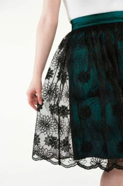 Voodoo Vixen Shannon Lace Overlay Skirt 11 Voodoo Vixen Shannon Lace Overlay Skirt -Burleska shop shannon lace overlay skirt voodoo vixen 5 300x