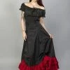 Burleska Shayna Victorian Maxi Skirt In Black Cotton Frill 2 Burleska Shayna Victorian Maxi Skirt In Black Cotton Frill -Burleska shop shayna victorian maxi skirt in black cotton frill burleska 300x