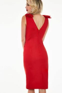 Voodoo Vixen Sheree Bow Shoulder Heart Button Dress 8 Voodoo Vixen Sheree Bow Shoulder Heart Button Dress -Burleska shop sheree bow shoulder heart button dress voodoo vixen 2 300x