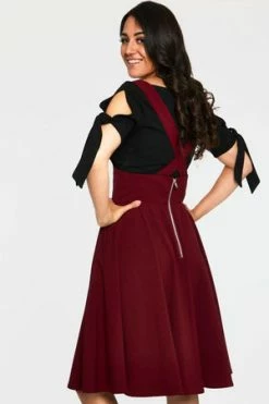 Voodoo Vixen Phoebe High Waisted Overall Skirt -Burleska shop ska 3581 bi 05 300x