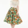 Voodoo Vixen Cherie Tropical Fruit Print Flare Skirt -Burleska shop ska 3632 bi 01 300x