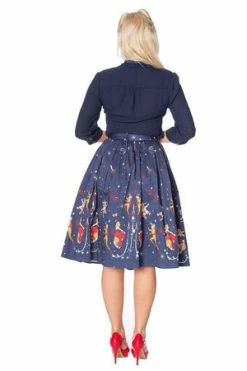 Banned Space Vamp Border Print Skirt -Burleska shop space vamp border print skirt banned 3 300x