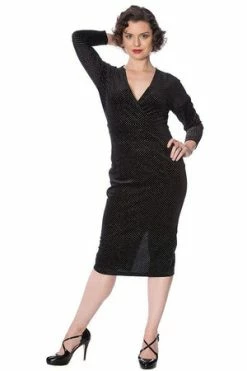 Banned Sparkle Velour Dress 8 Banned Sparkle Velour Dress -Burleska shop sparkle velour dress banned 3 300x