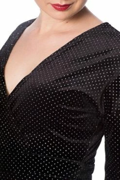 Banned Sparkle Velour Dress 9 Banned Sparkle Velour Dress -Burleska shop sparkle velour dress banned 4 300x