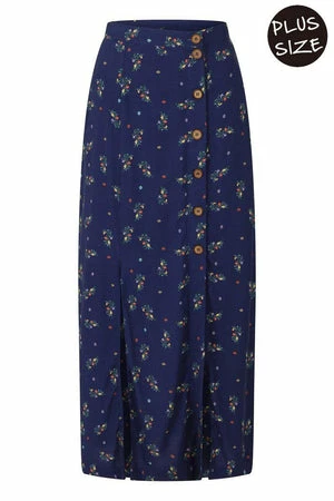 Banned Spring Sprig Print Long Line Skirt 7 Banned Spring Sprig Print Long Line Skirt - Image 5