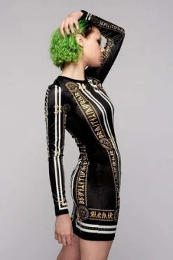 Long Clothing Stay Gold Dress -Burleska shop stay gold dress long clothing 2 300x