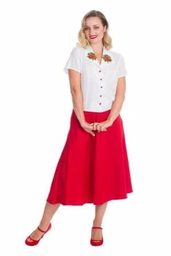 Banned Strawberry Fields Blouse -Burleska shop strawberry fields blouse banned 3 300x